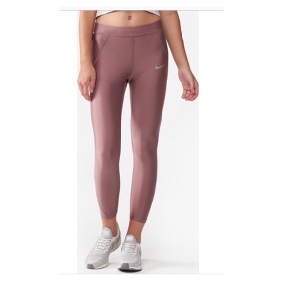 Nike Pants - Nike Smokey Mauve 7/8 Power Speed tights